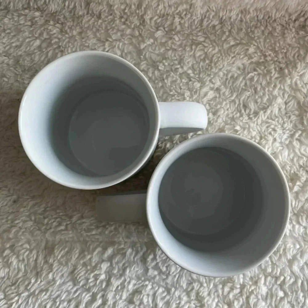 Two Starbucks Coffee/Tea Mugs 2012 Retired Matte White & Gold - 14 Oz - Picture 6 of 8
